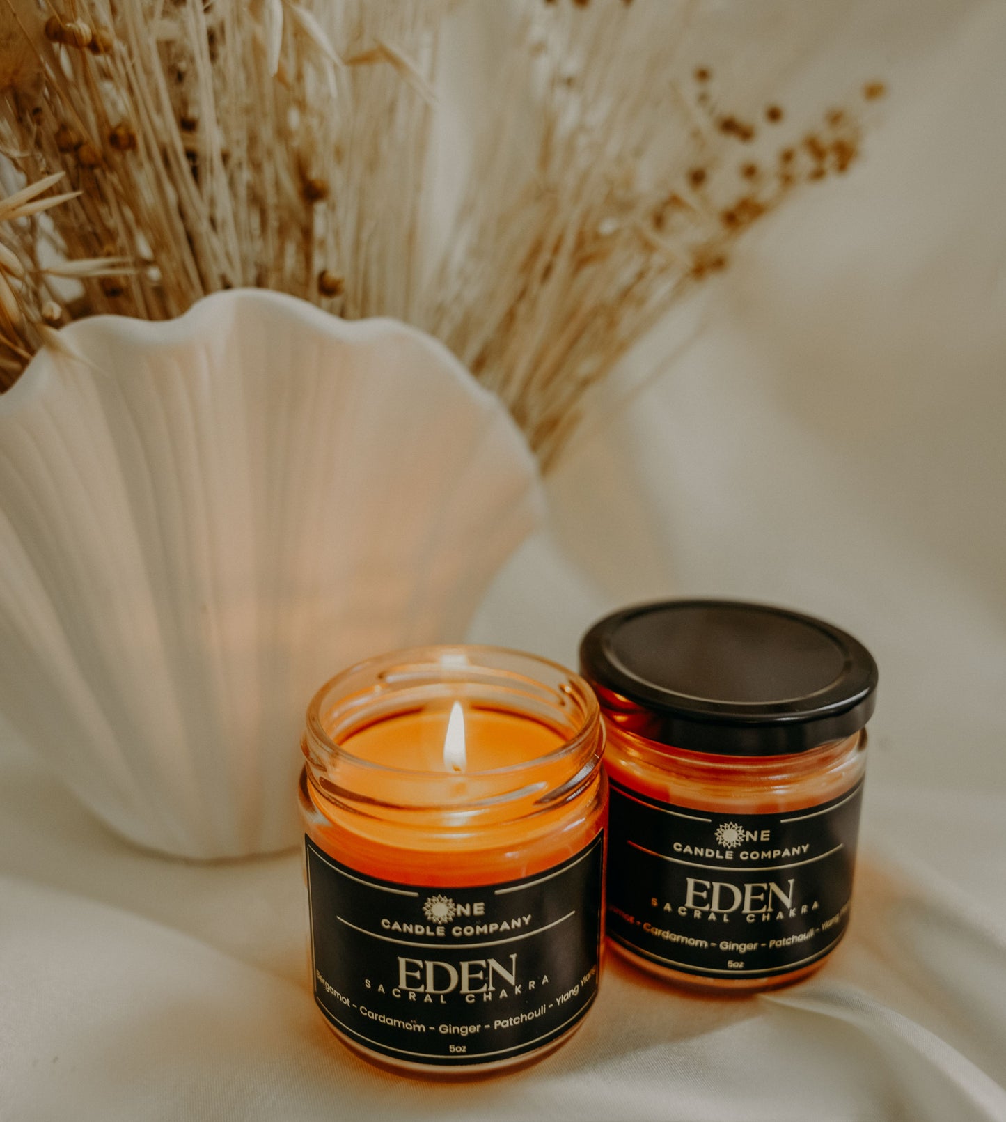 Eden - Sacral Chakra Candle - 8oz Jar