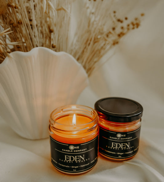 Eden - Sacral Chakra Candle - 8oz Jar