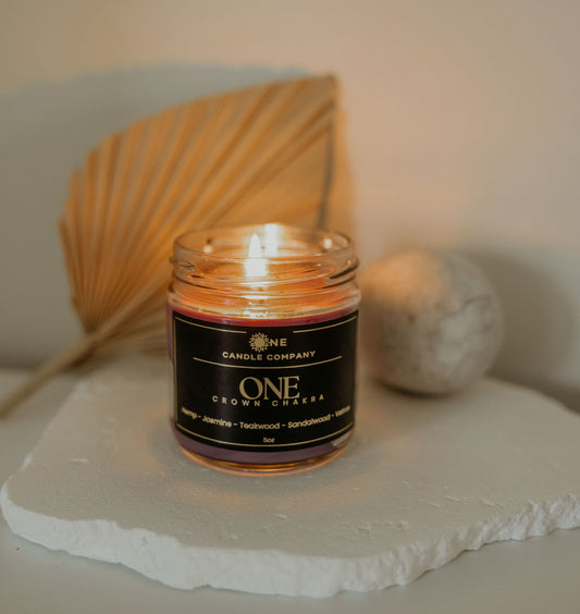 One - Crown Chakra Candle - 8oz Jar