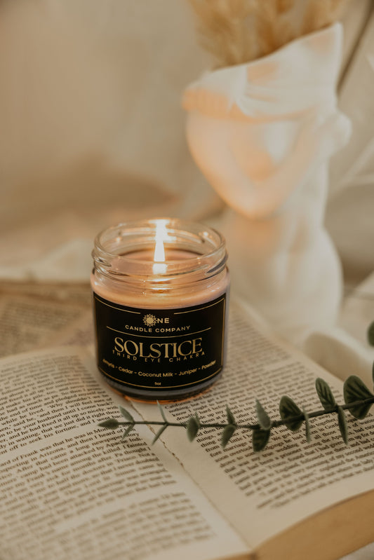 Solstice - Third Eye Chakra Candle - 8oz Jar