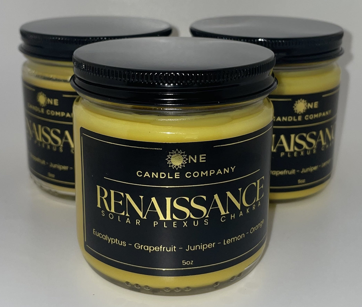 Renaissance - Solar Plexus Chakra Candle - 8oz Jar