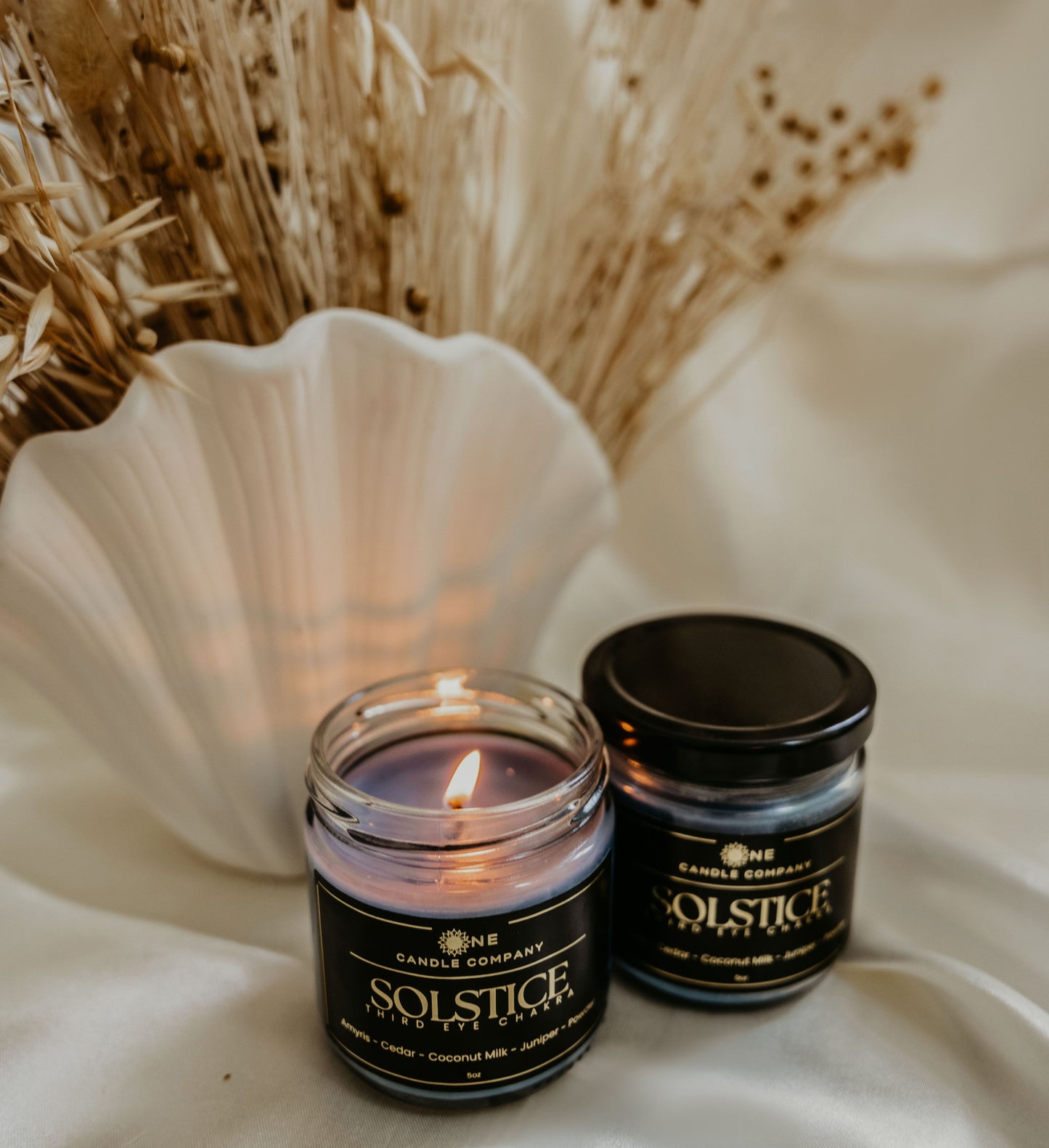 Solstice - Third Eye Chakra Candle - 8oz Jar