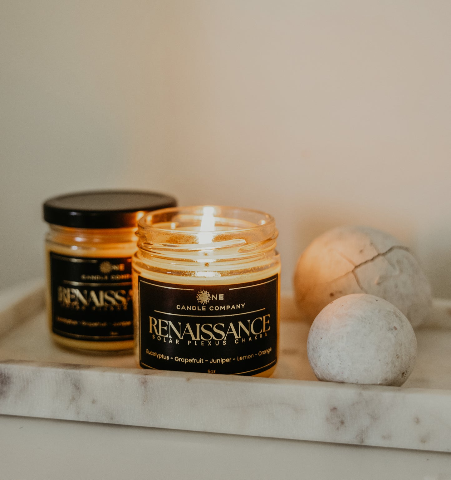 Renaissance - Solar Plexus Chakra Candle - 8oz Jar