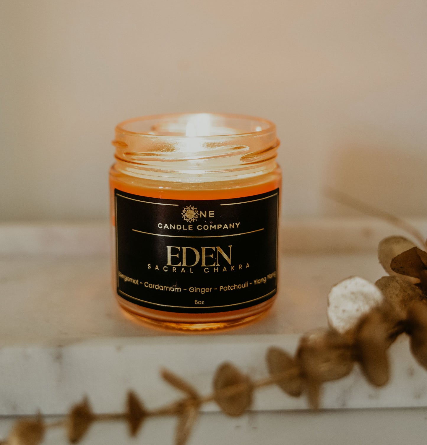 Eden - Sacral Chakra Candle - 8oz Jar