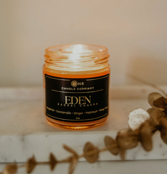 Eden - Sacral Chakra Candle - 8oz Jar