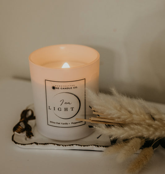 I am Light - 10oz Wood Wick Candle