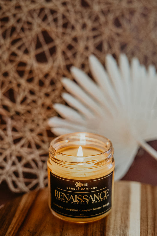 Renaissance - Solar Plexus Chakra Candle - 8oz Jar